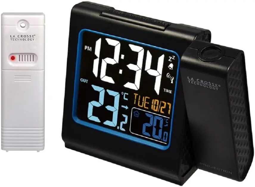 Radio réveil piloté avec projection