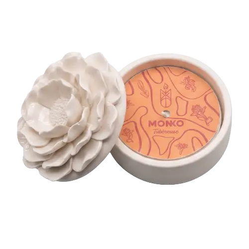 Fleur en pot rechargeable
