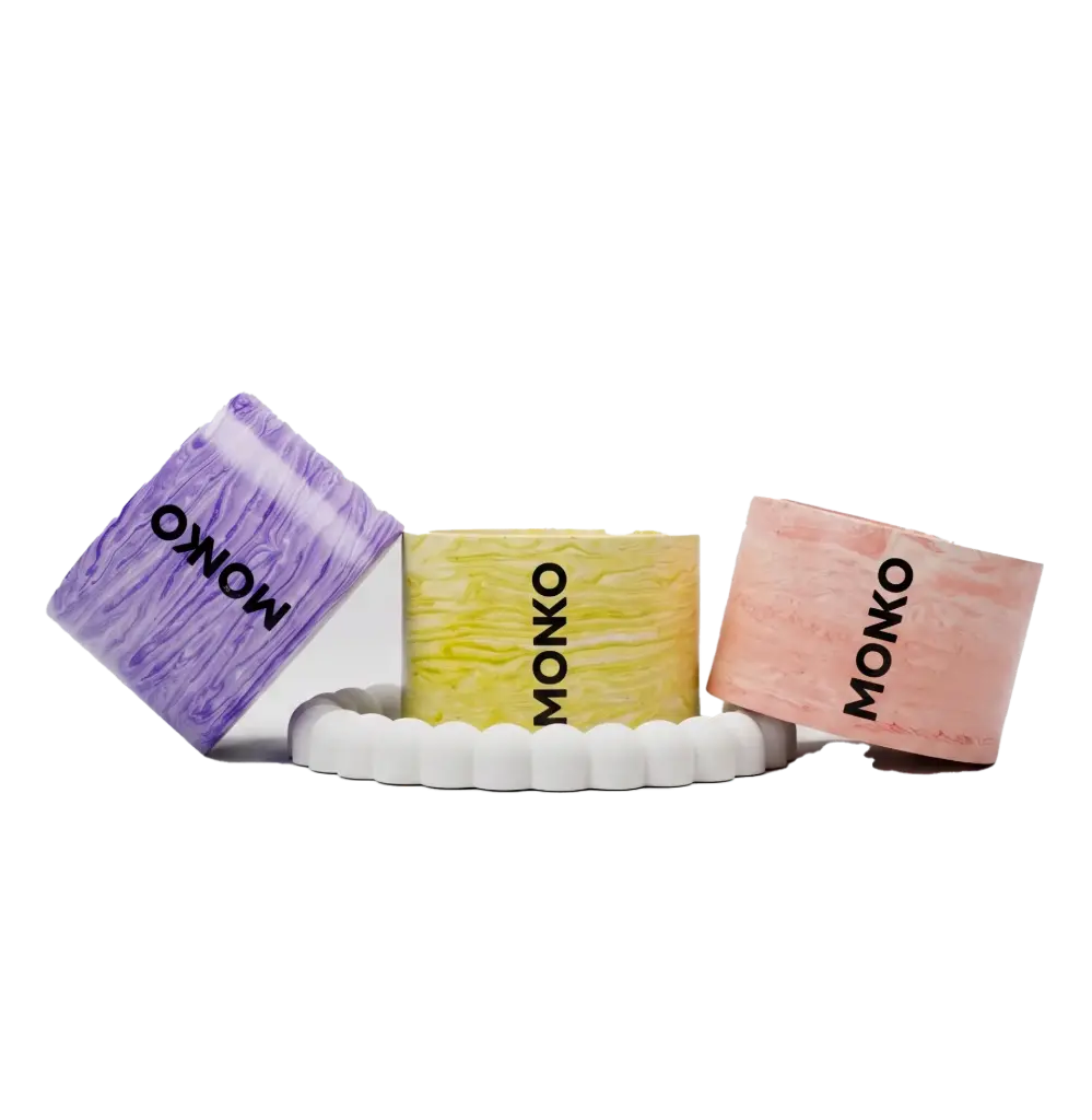 Pack de 3 petites bougies "coffret Printemps"