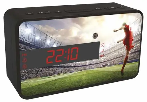 Réveil double alarme affichage LED