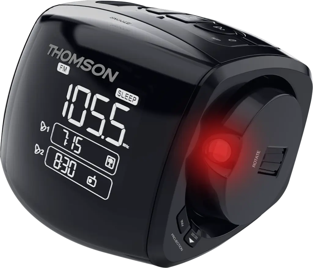 Radio réveil avec projection