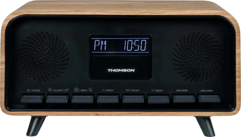 Enceinte Vintage avec réveil THOMSON