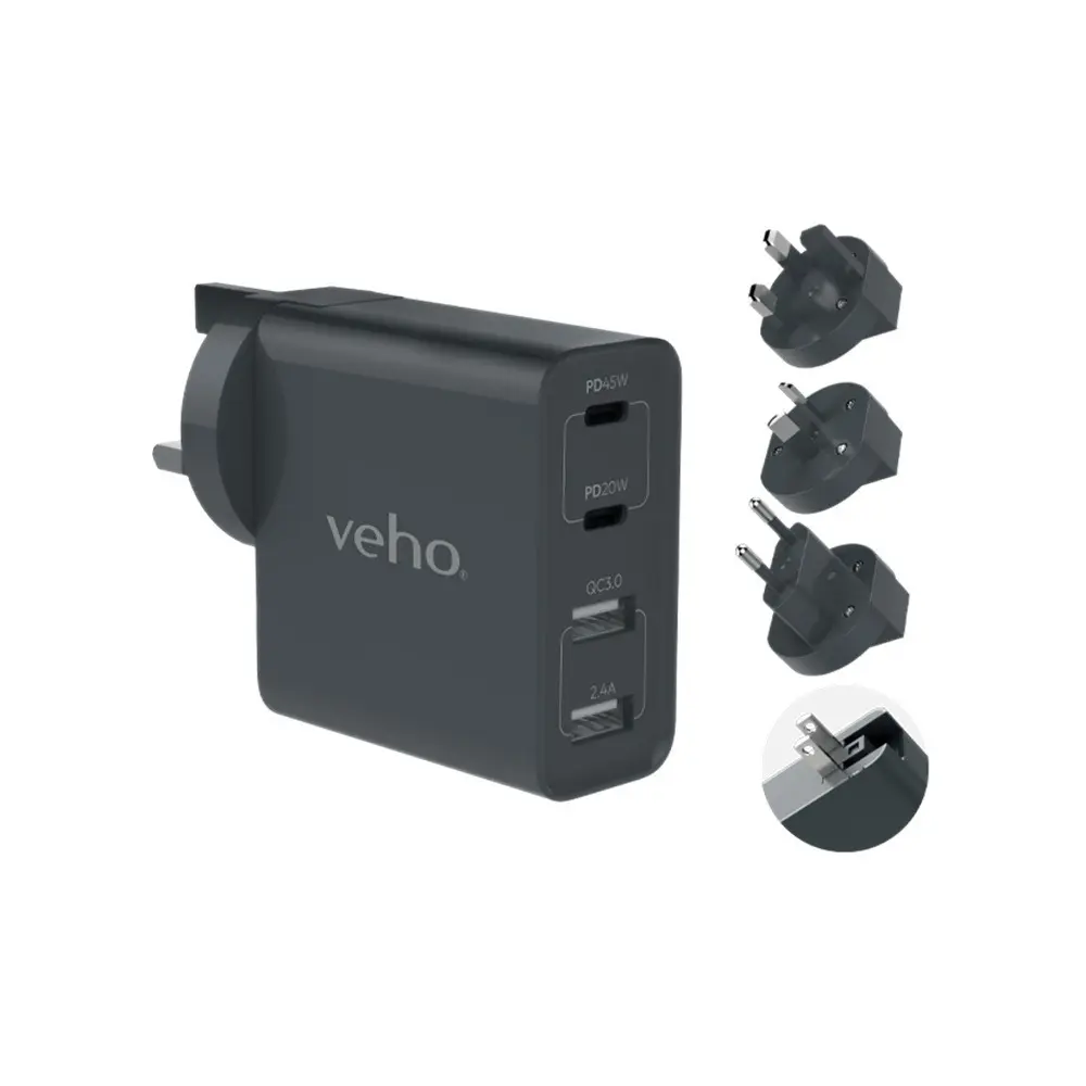 Adaptateur de prise chargeur USB universel multi-régional TA-45