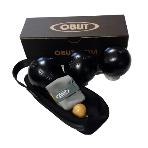 Triplette Boules OBUT finition noire 700g