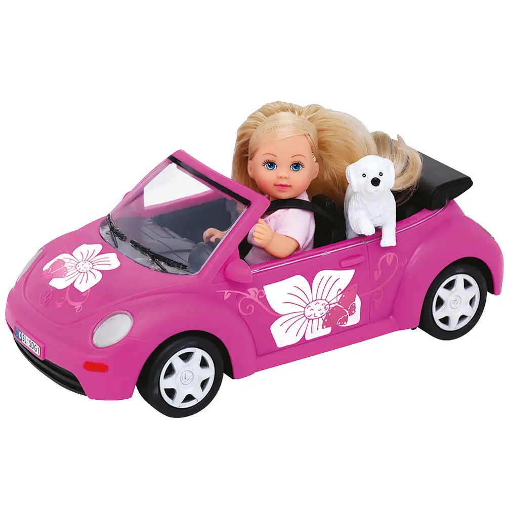 Poupée Laura et son cabriolet